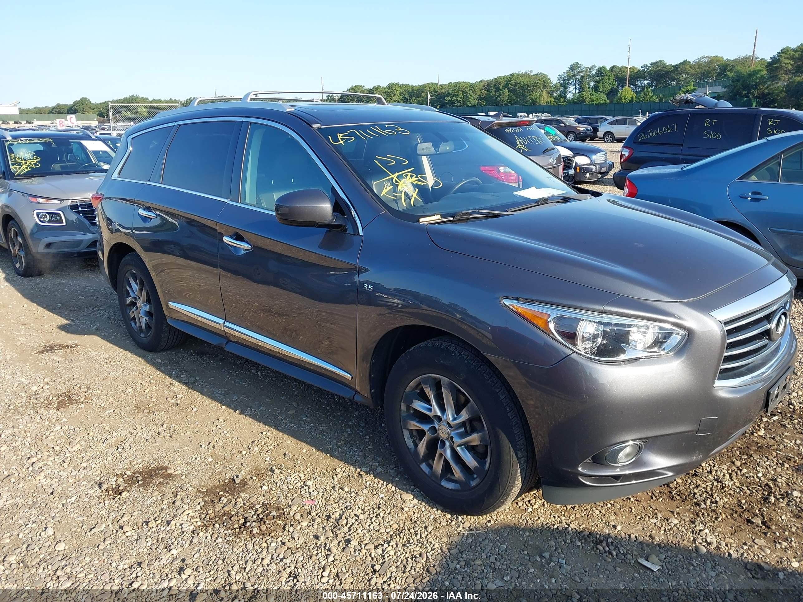 2014 Infiniti Qx60   Gray vin: 5N1AL0MM1EC500047