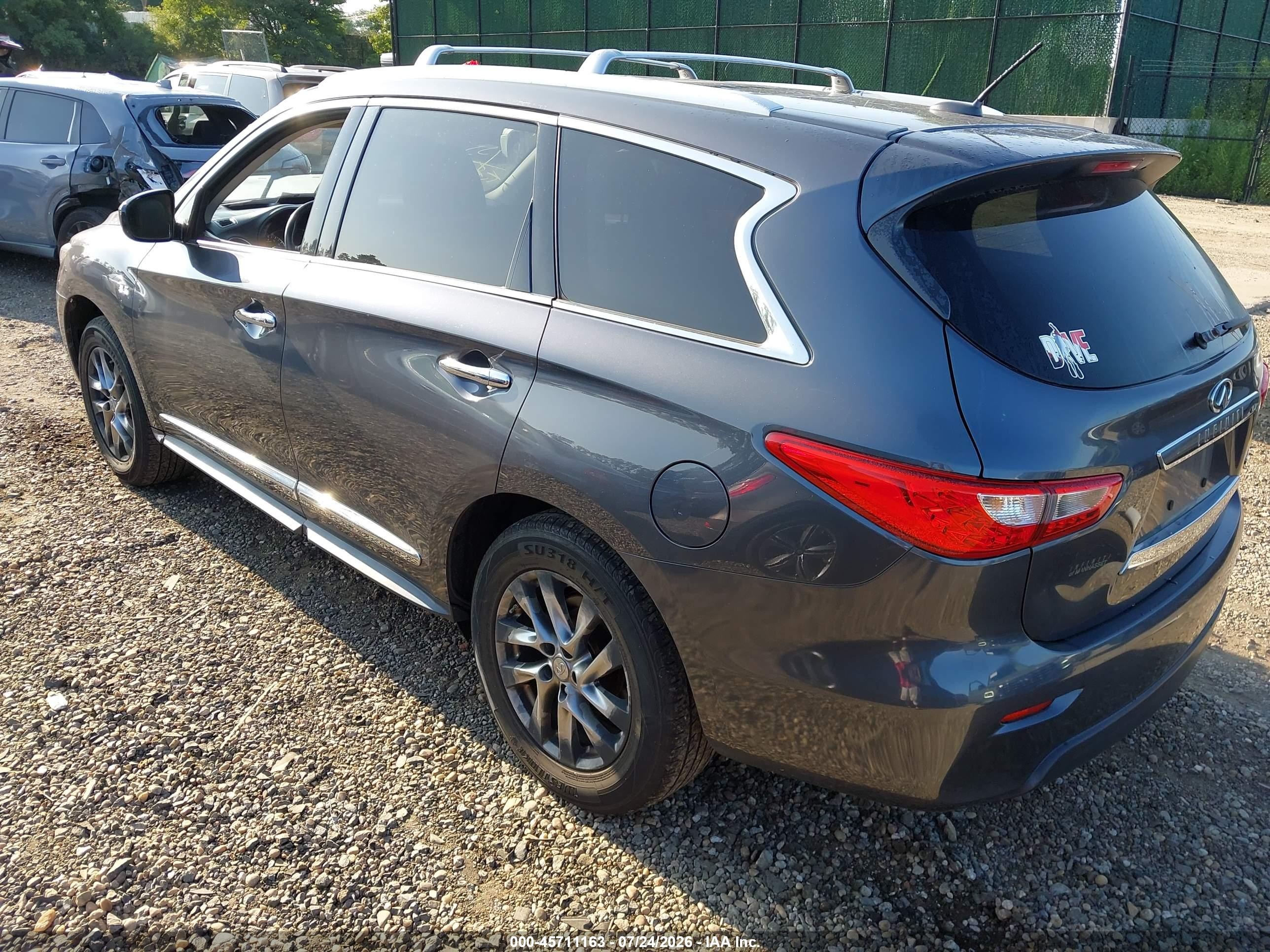 2014 Infiniti Qx60   Gray vin: 5N1AL0MM1EC500047