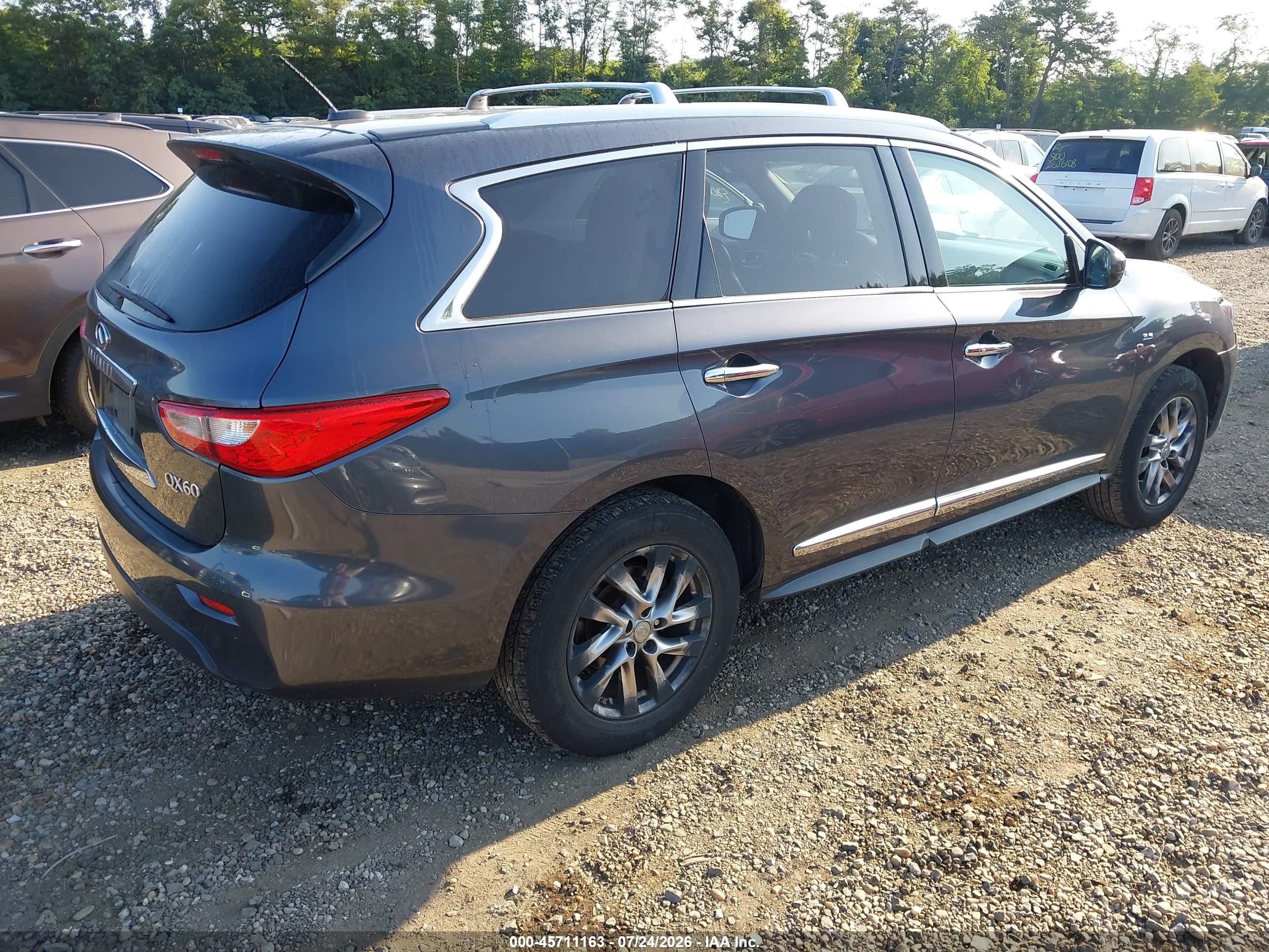 2014 Infiniti Qx60   Gray vin: 5N1AL0MM1EC500047
