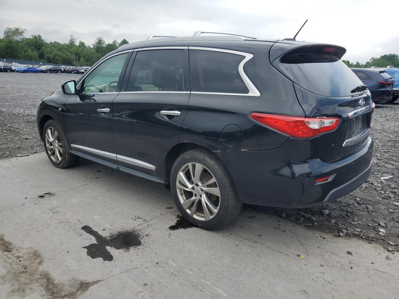 2014 Infiniti Qx60 Base Black vin: 5N1AL0MM1EC501313 Damage: Left Qtr Panel, Dent(S) W/ Paint Dmg, 5 To 6 Inches