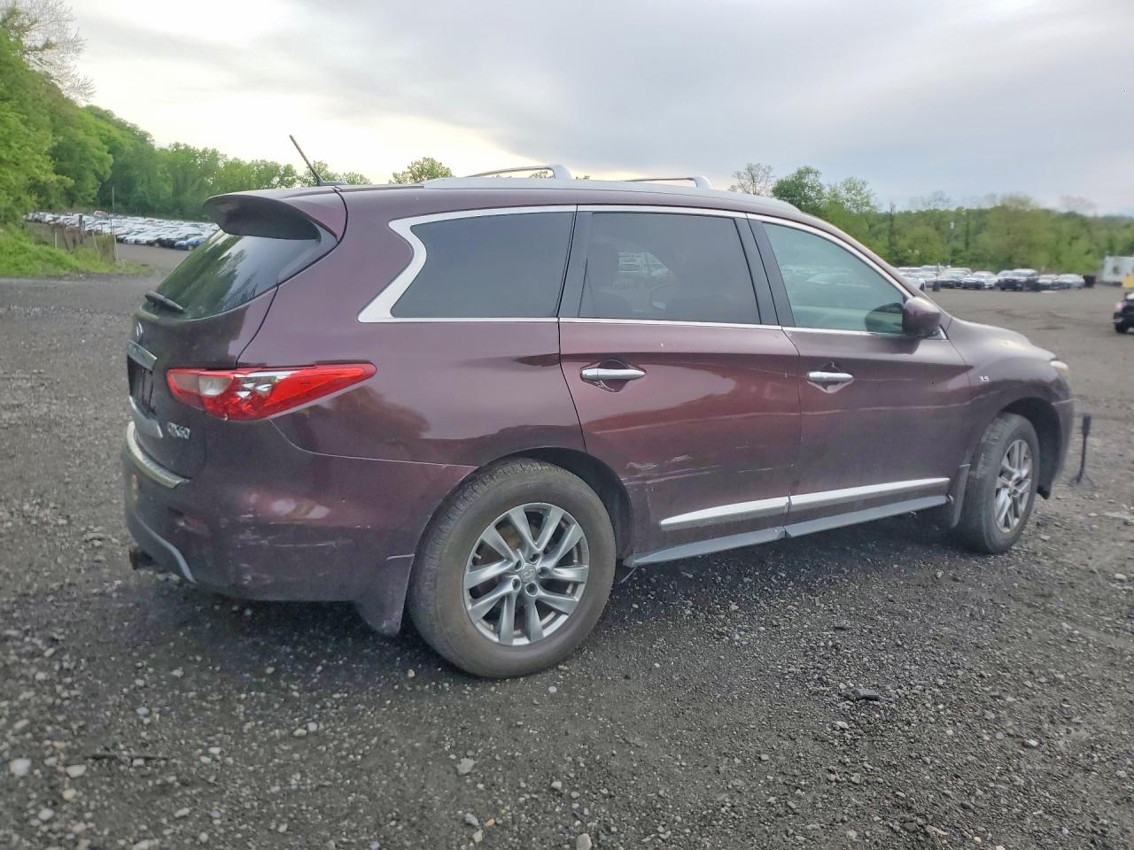 2014 Infiniti Qx60 Base Burgundy vin: 5N1AL0MM1EC517270