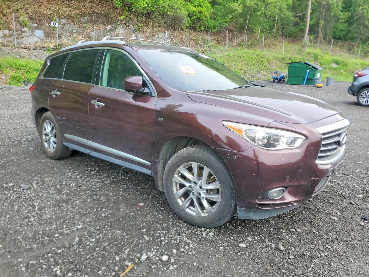 2014 Infiniti Qx60 Base Burgundy vin: 5N1AL0MM1EC517270