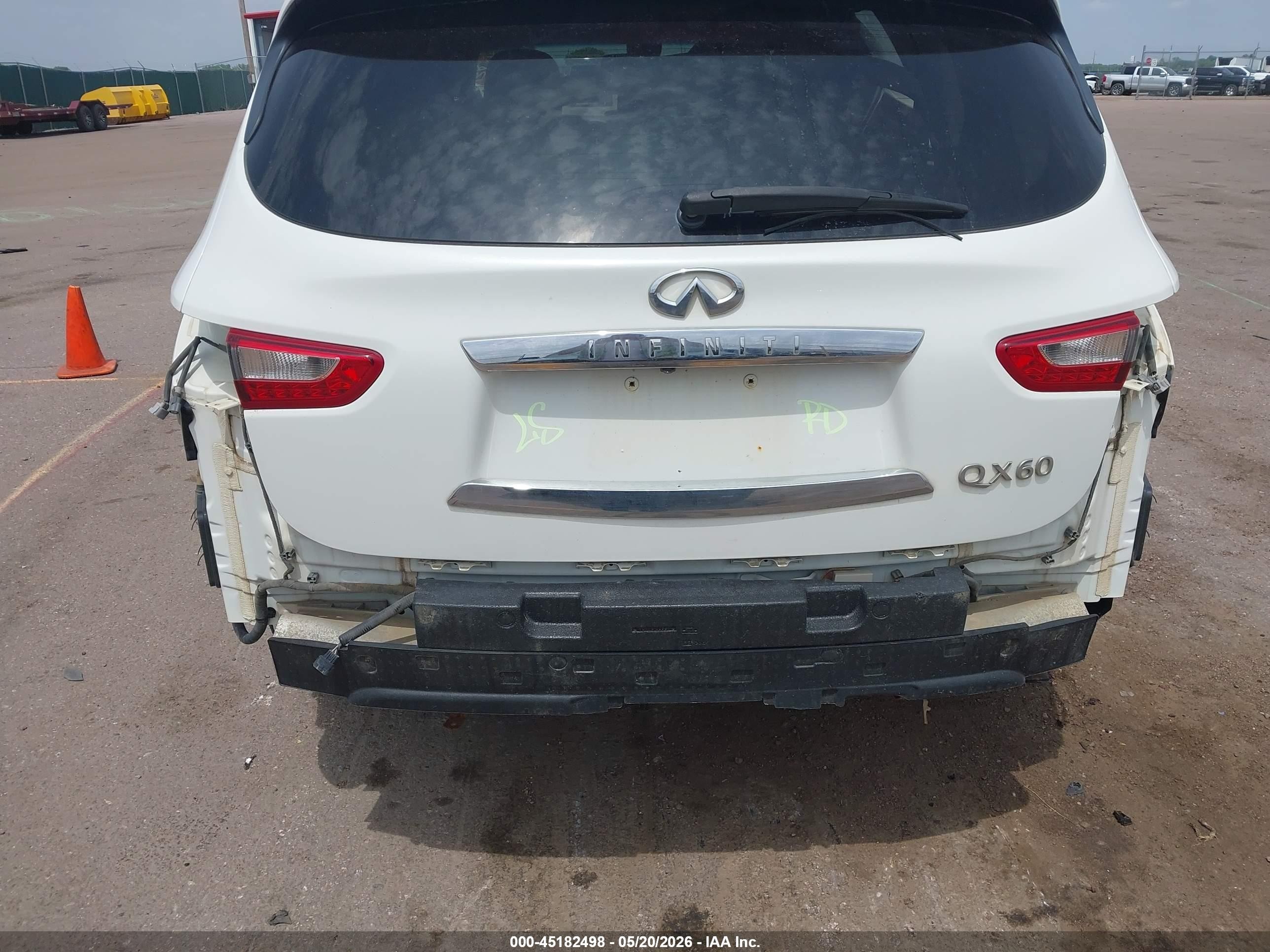 2014 Infiniti Qx60   White vin: 5N1AL0MM1EC524008