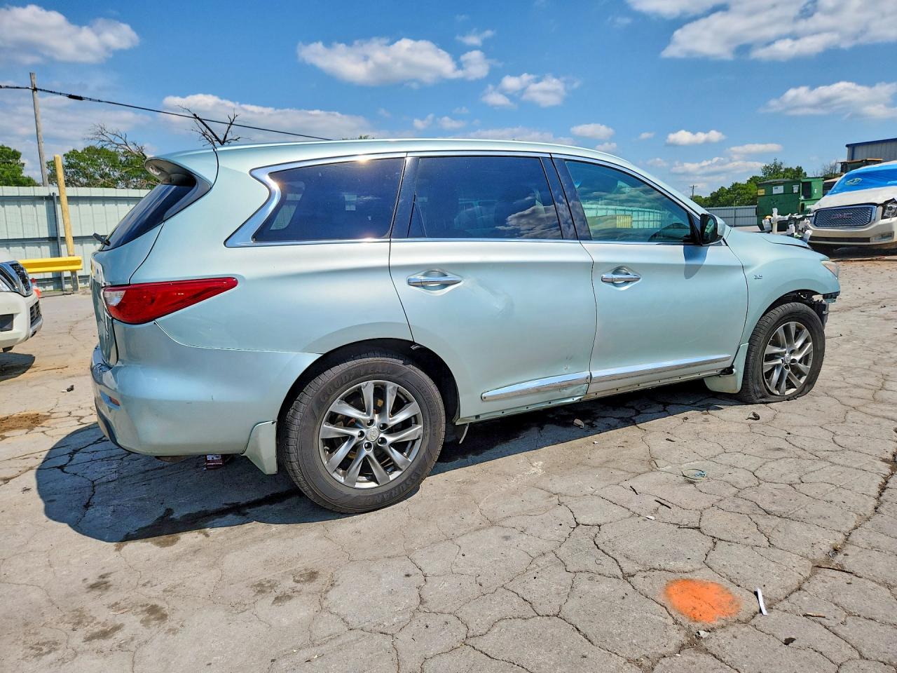 2014 Infiniti Qx60 Base Turquoise vin: 5N1AL0MM1EC526941