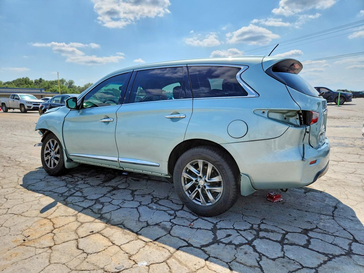2014 Infiniti Qx60 Base Turquoise vin: 5N1AL0MM1EC526941