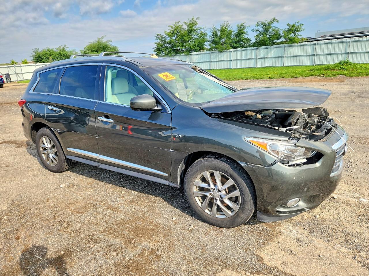 2014 Infiniti Qx60 Base Зеленый vin: 5N1AL0MM1EC526969
