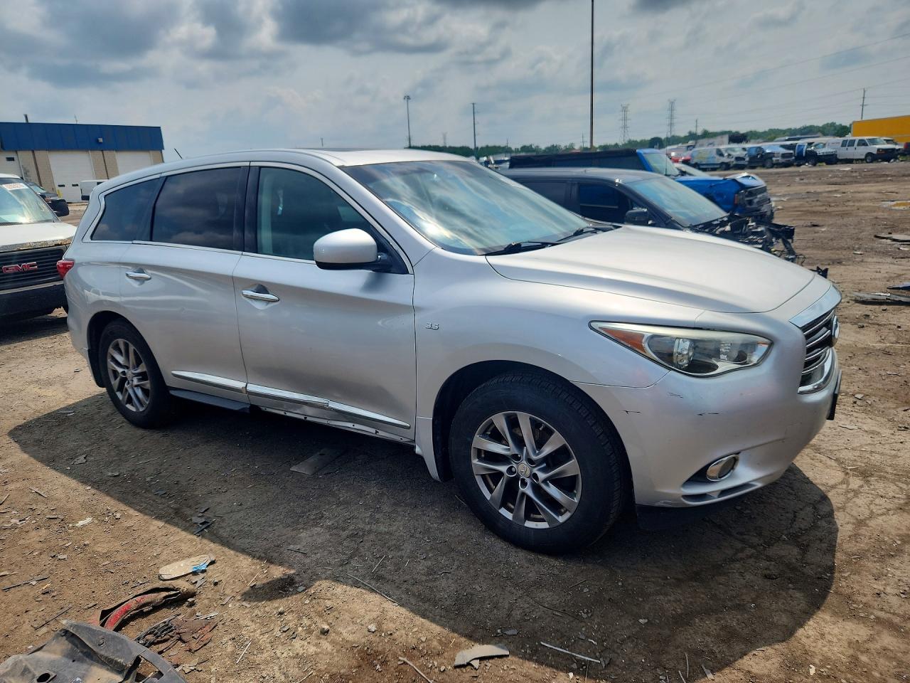 2014 Infiniti Qx60 Base Серебряный vin: 5N1AL0MM1EC527653