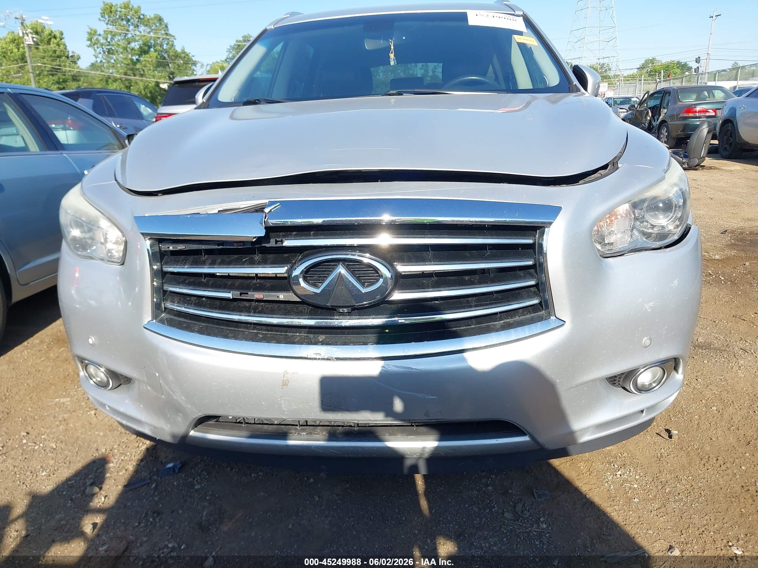 2014 Infiniti Qx60 Silver vin: 5N1AL0MM1EC555582