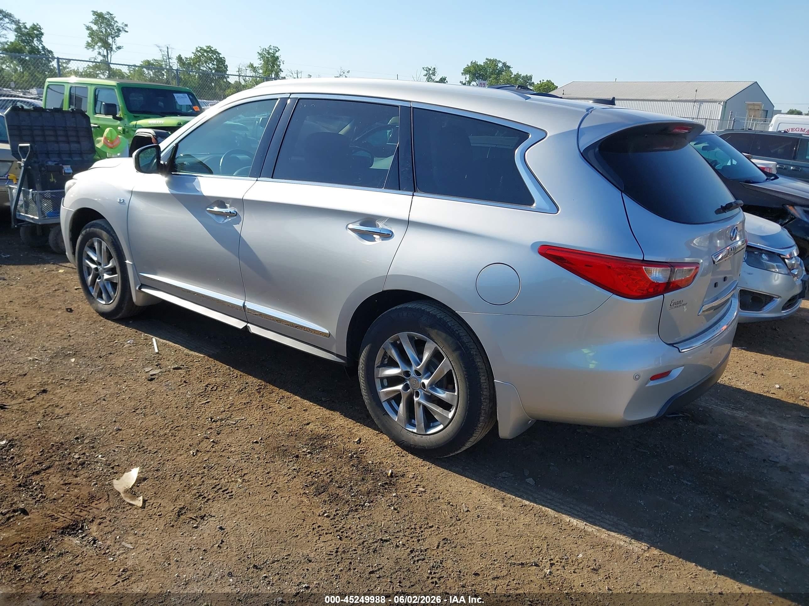2014 Infiniti Qx60 Silver vin: 5N1AL0MM1EC555582