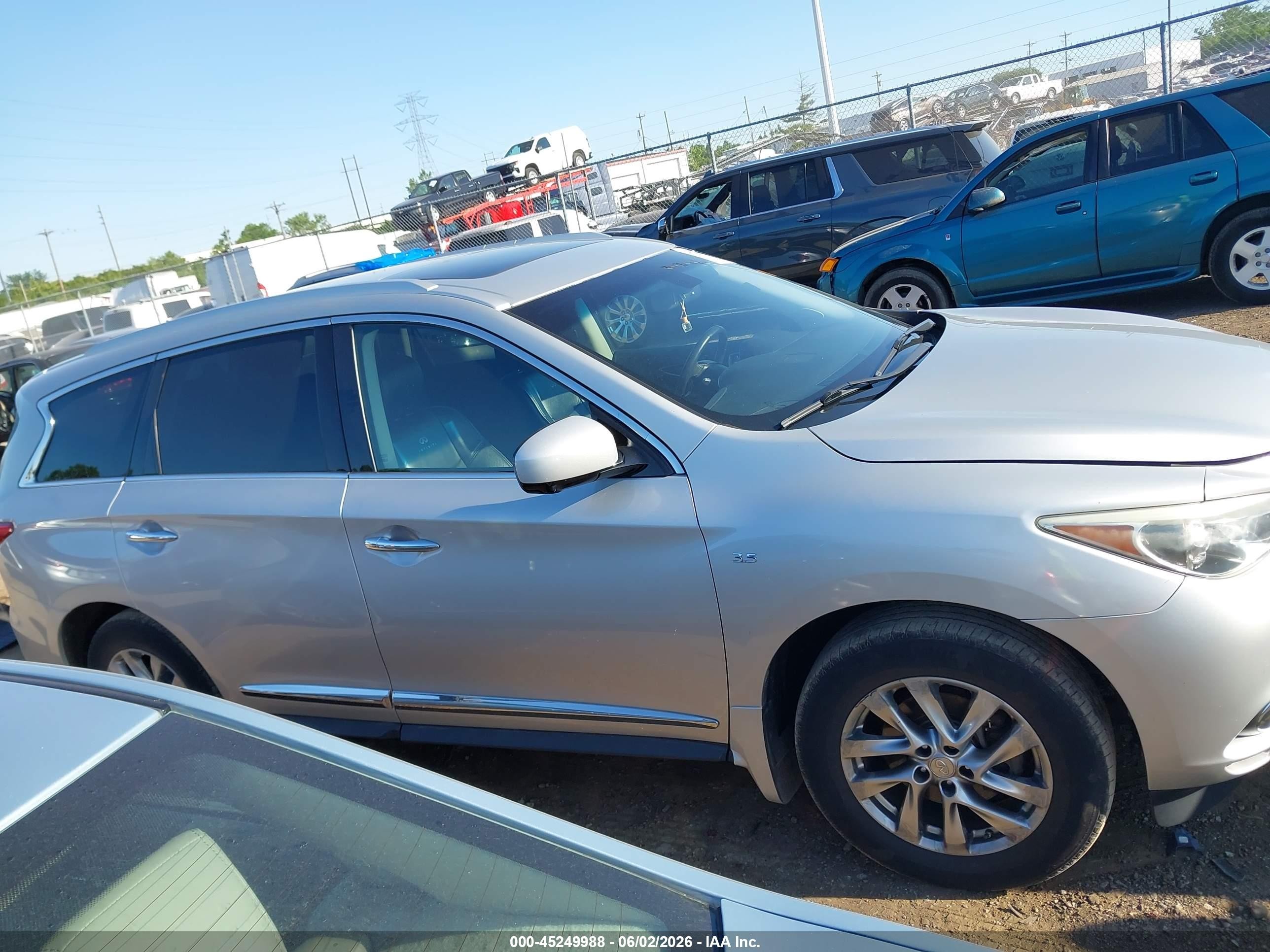 2014 Infiniti Qx60 Silver vin: 5N1AL0MM1EC555582