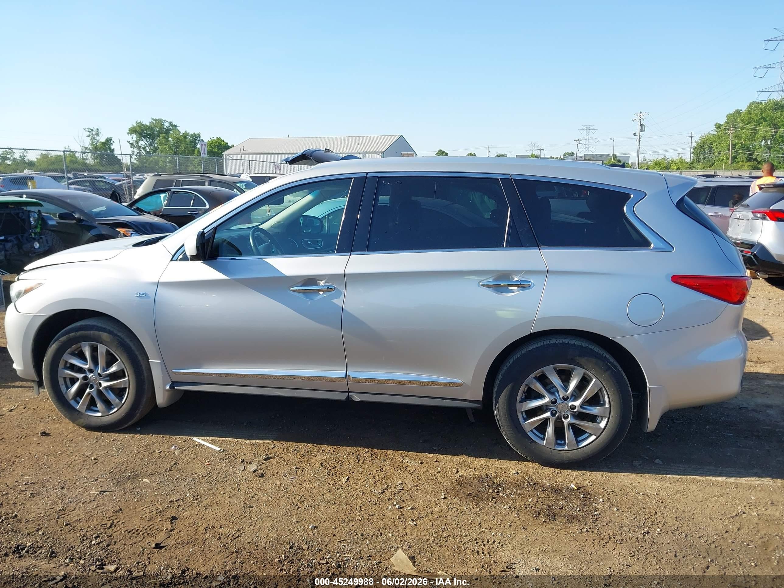 2014 Infiniti Qx60 Silver vin: 5N1AL0MM1EC555582