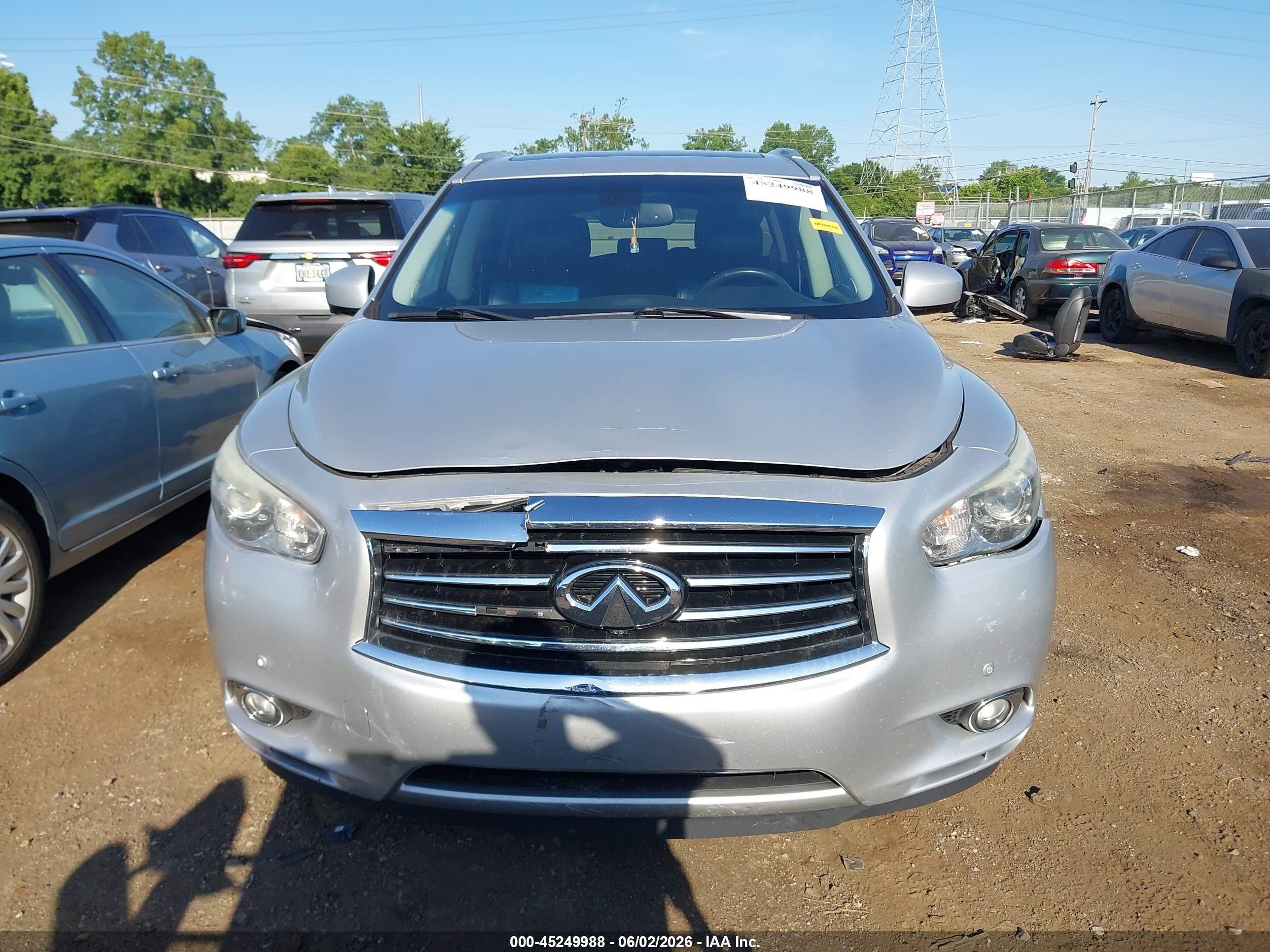 2014 Infiniti Qx60 Silver vin: 5N1AL0MM1EC555582