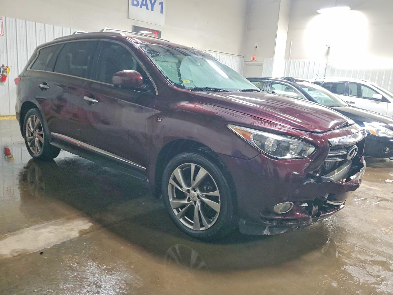 2015 Infiniti Qx60 Бордовый vin: 5N1AL0MM1FC510398
