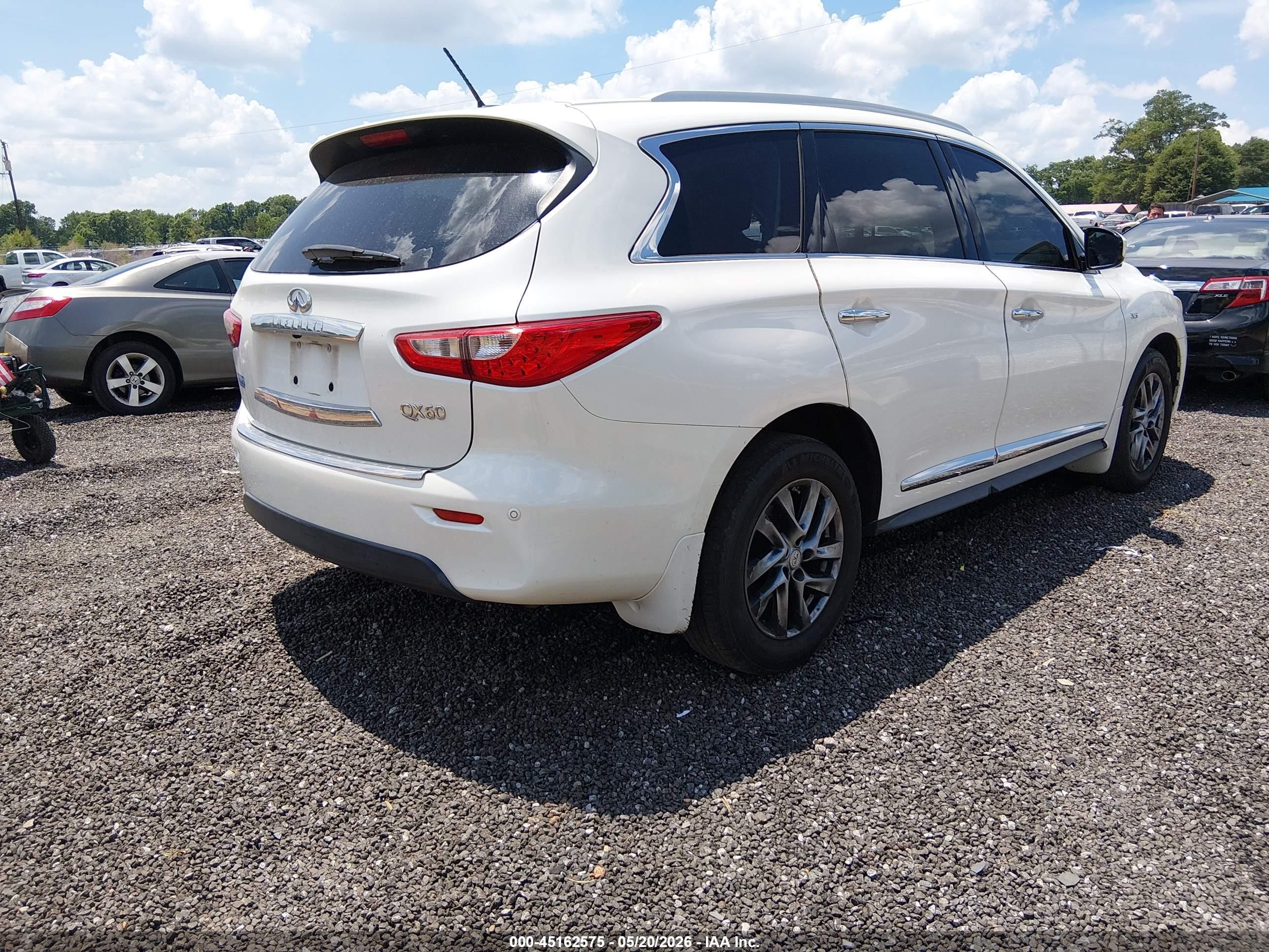 2015 Infiniti Qx60   Белый vin: 5N1AL0MM1FC530490