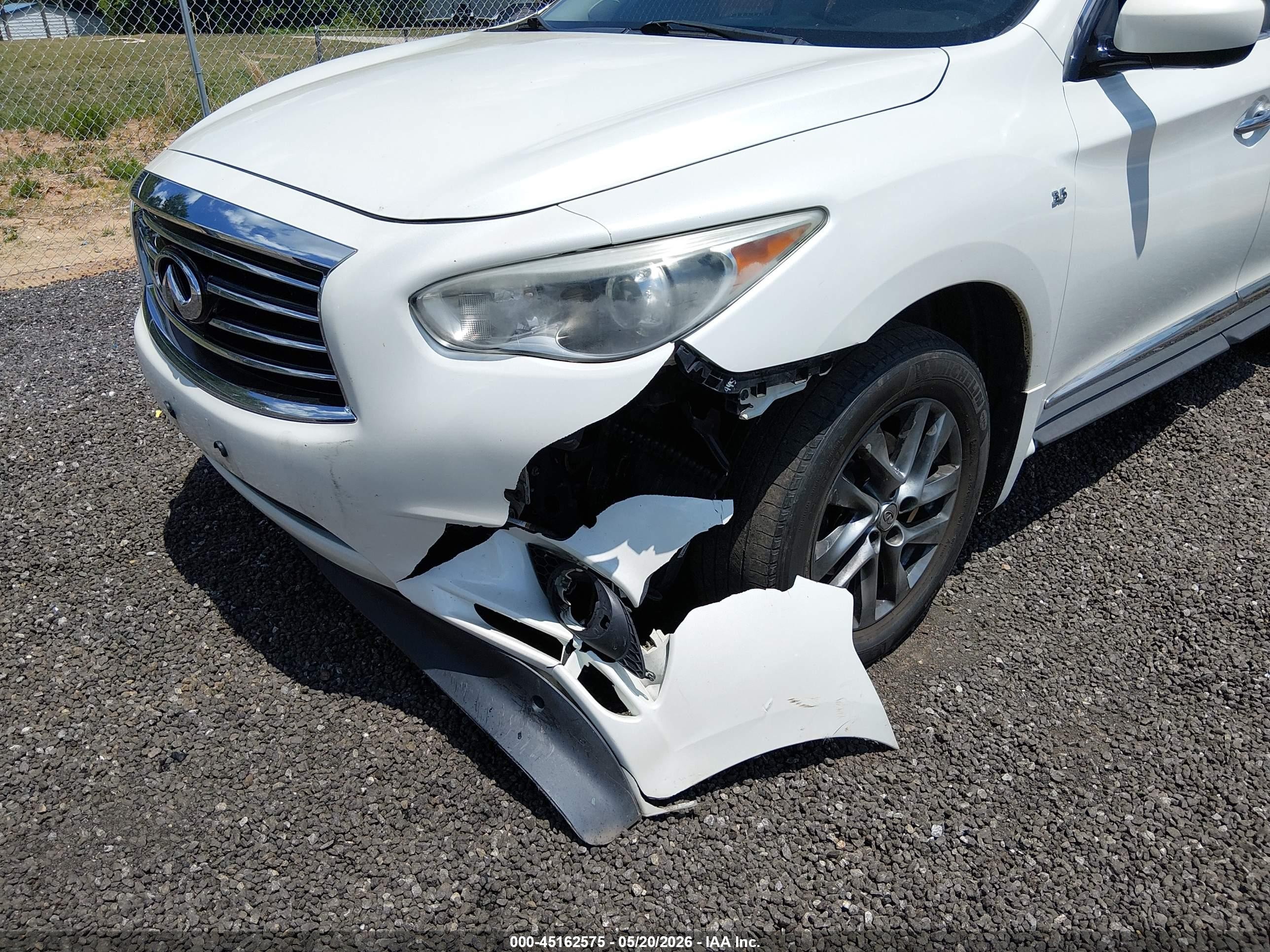 2015 Infiniti Qx60   Белый vin: 5N1AL0MM1FC530490