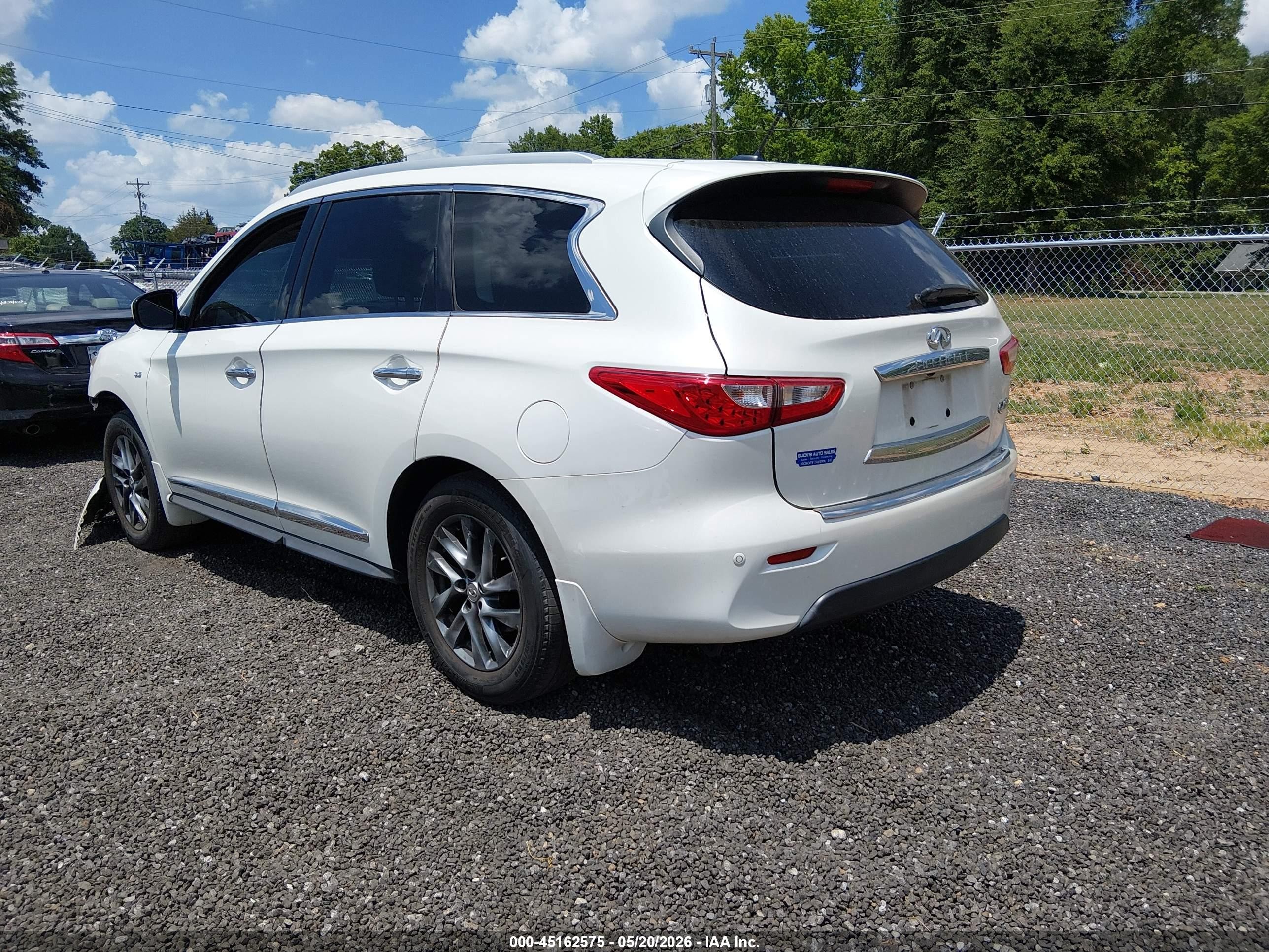 2015 Infiniti Qx60   Белый vin: 5N1AL0MM1FC530490