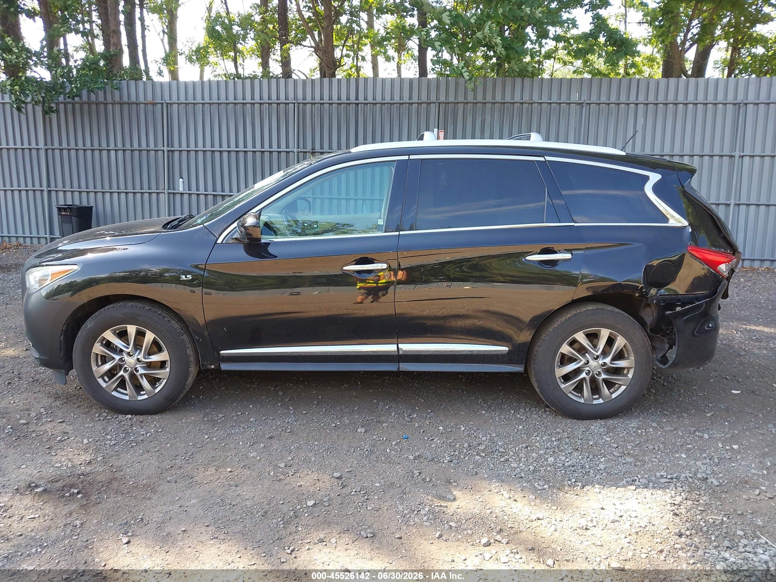2015 Infiniti Qx60 Black vin: 5N1AL0MM1FC537116