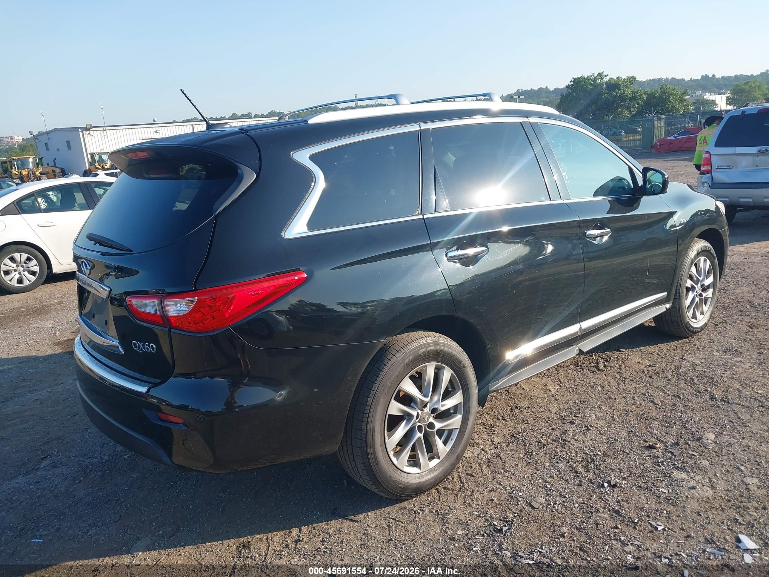 2015 Infiniti Qx60 Black vin: 5N1AL0MM1FC546284