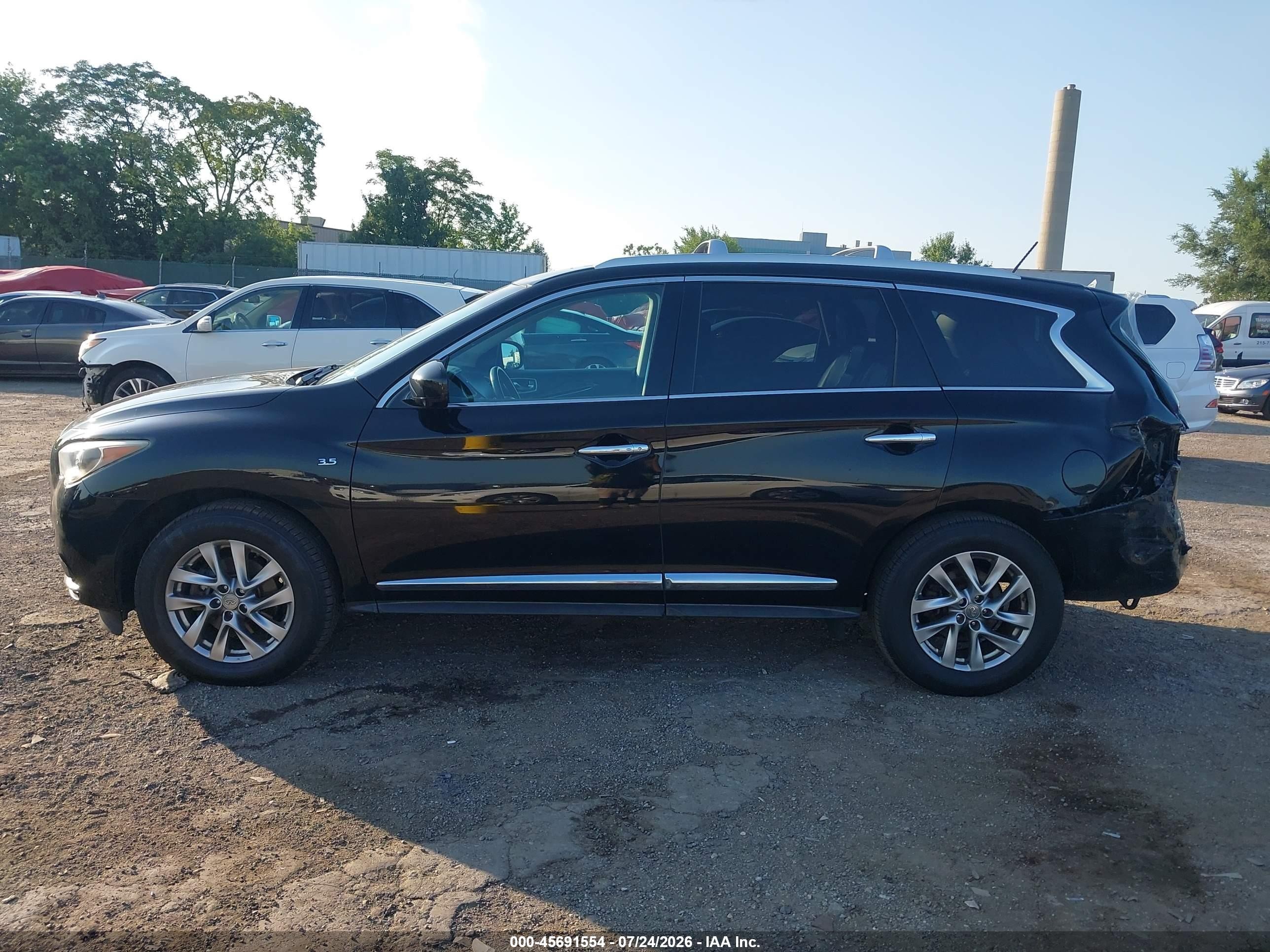 2015 Infiniti Qx60 Black vin: 5N1AL0MM1FC546284