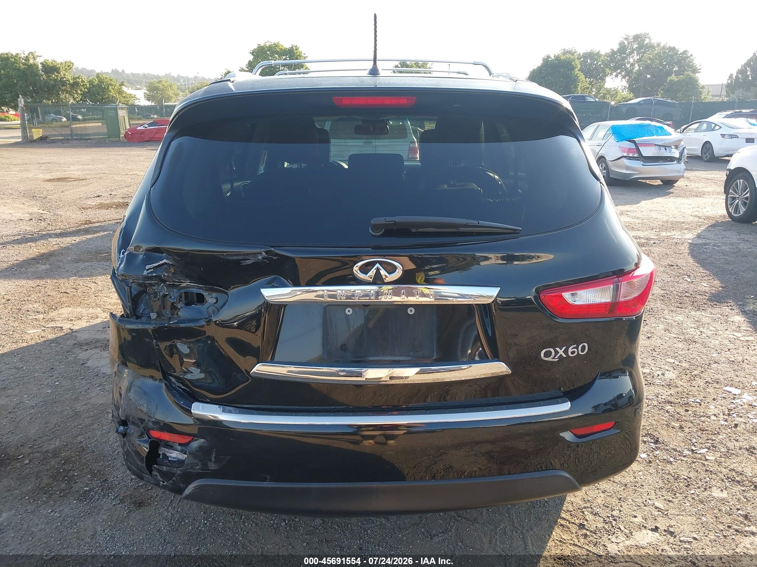 2015 Infiniti Qx60 Black vin: 5N1AL0MM1FC546284