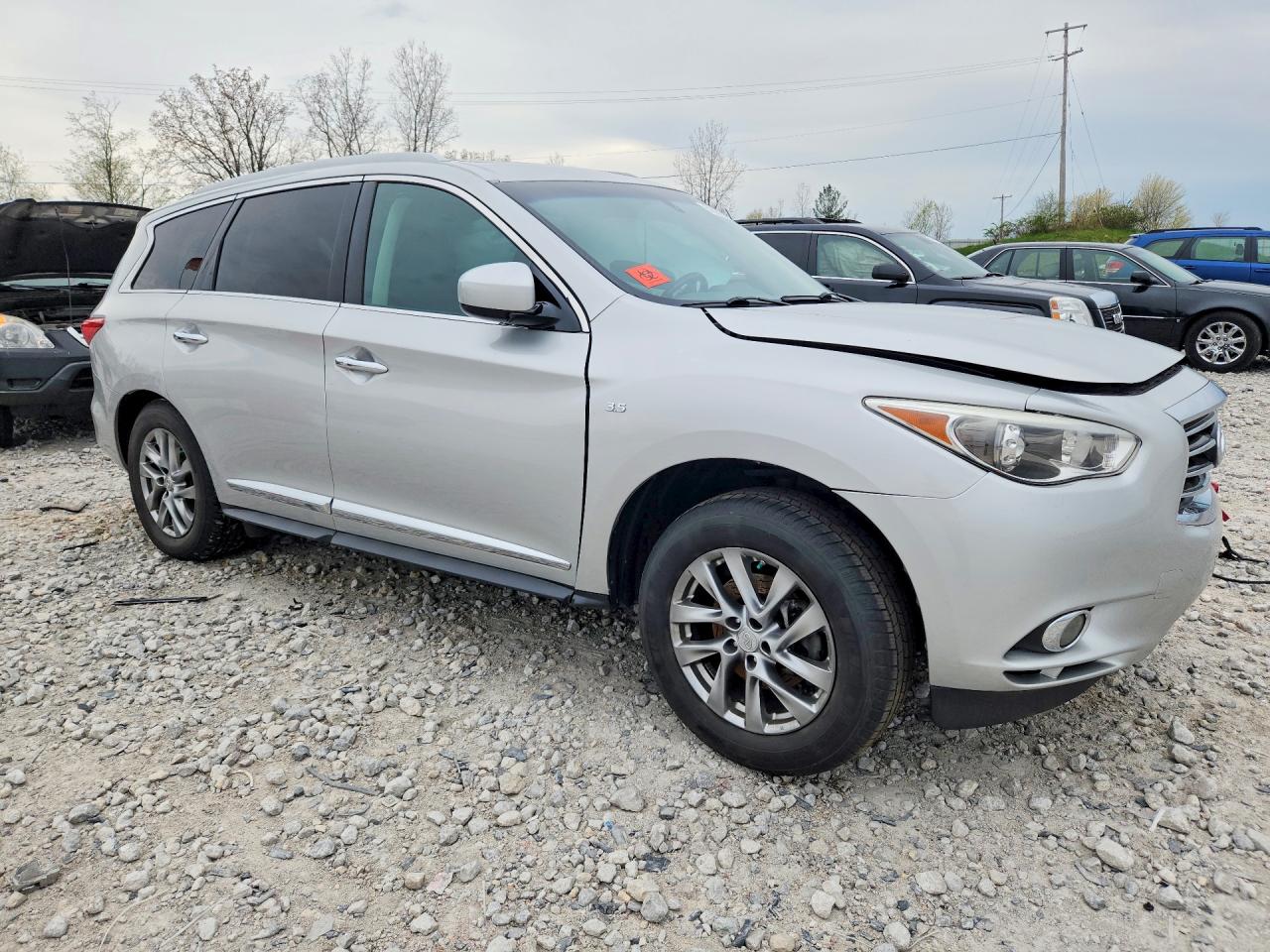 2015 Infiniti Qx60 Base Silver vin: 5N1AL0MM1FC546527