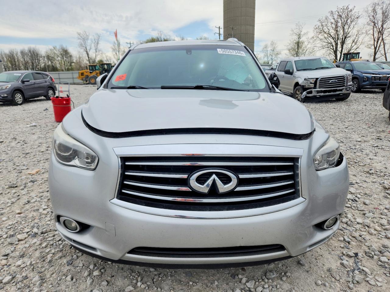 2015 Infiniti Qx60 Base Silver vin: 5N1AL0MM1FC546527