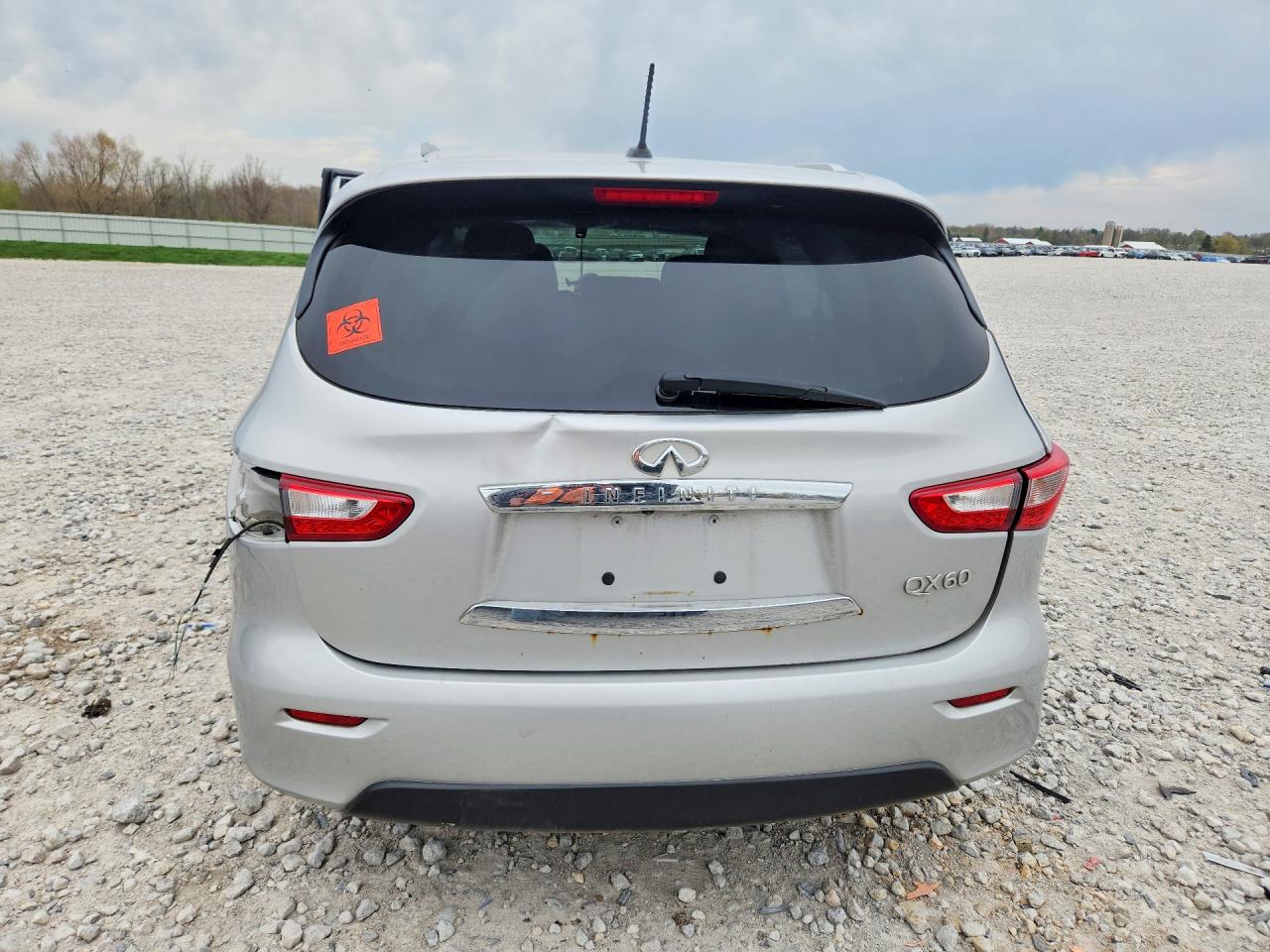 2015 Infiniti Qx60 Base Silver vin: 5N1AL0MM1FC546527