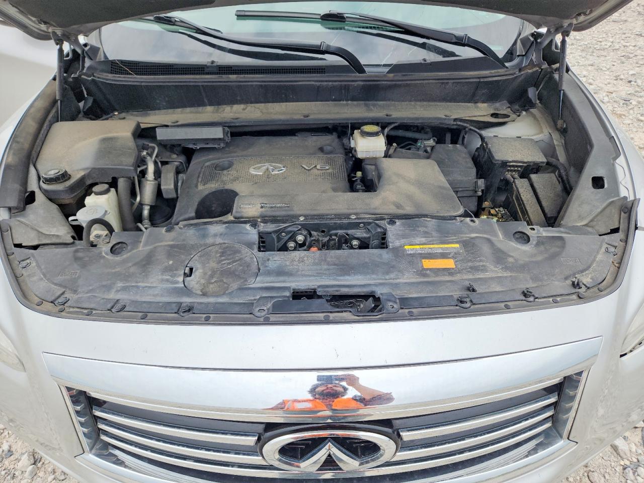 2015 Infiniti Qx60 Base Silver vin: 5N1AL0MM1FC546527