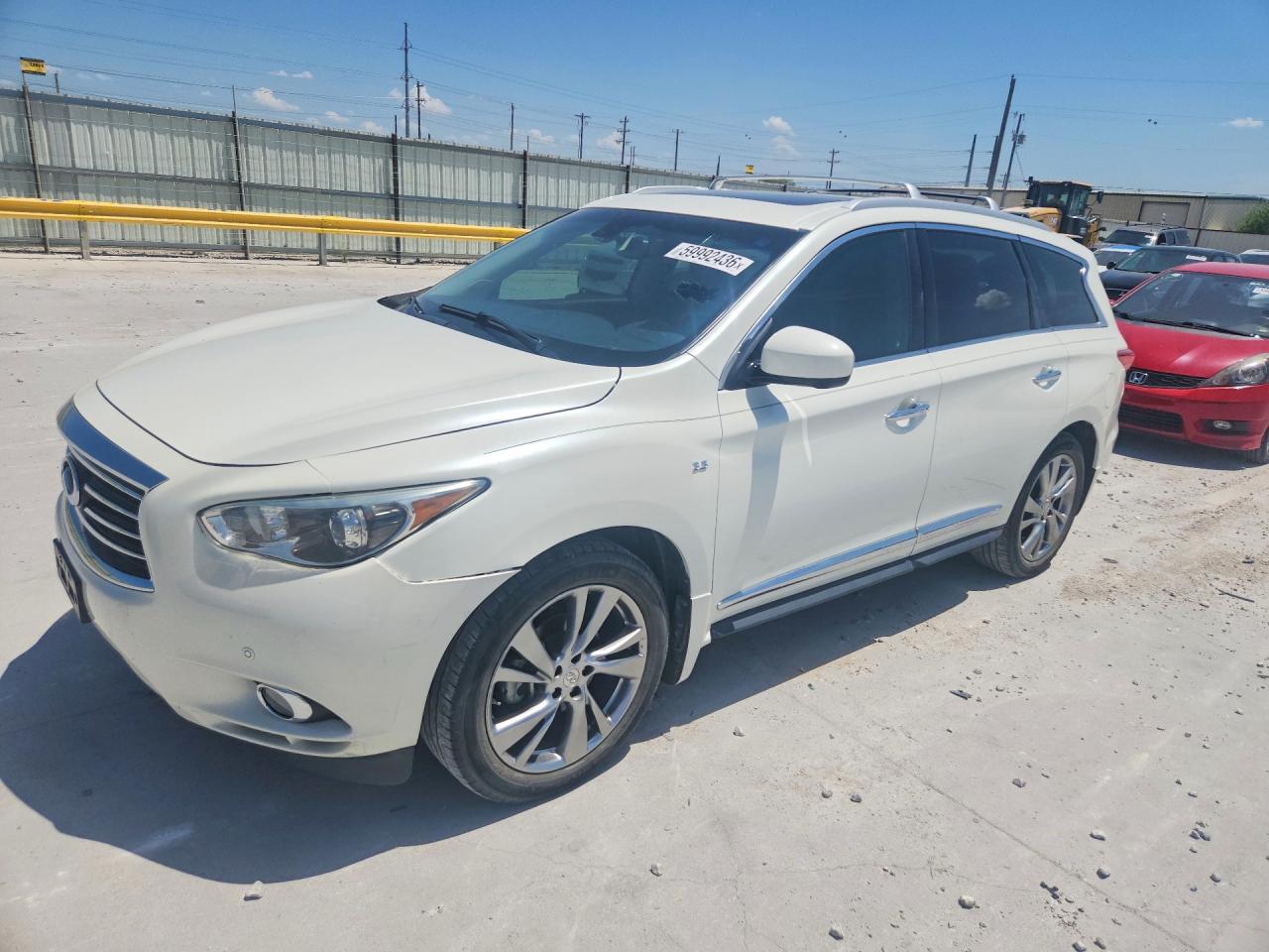 2015 Infiniti Qx60 Base White vin: 5N1AL0MM1FC547323