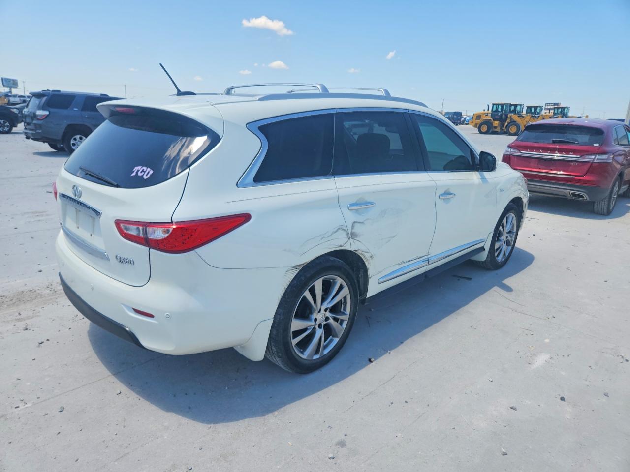 2015 Infiniti Qx60 Base White vin: 5N1AL0MM1FC547323
