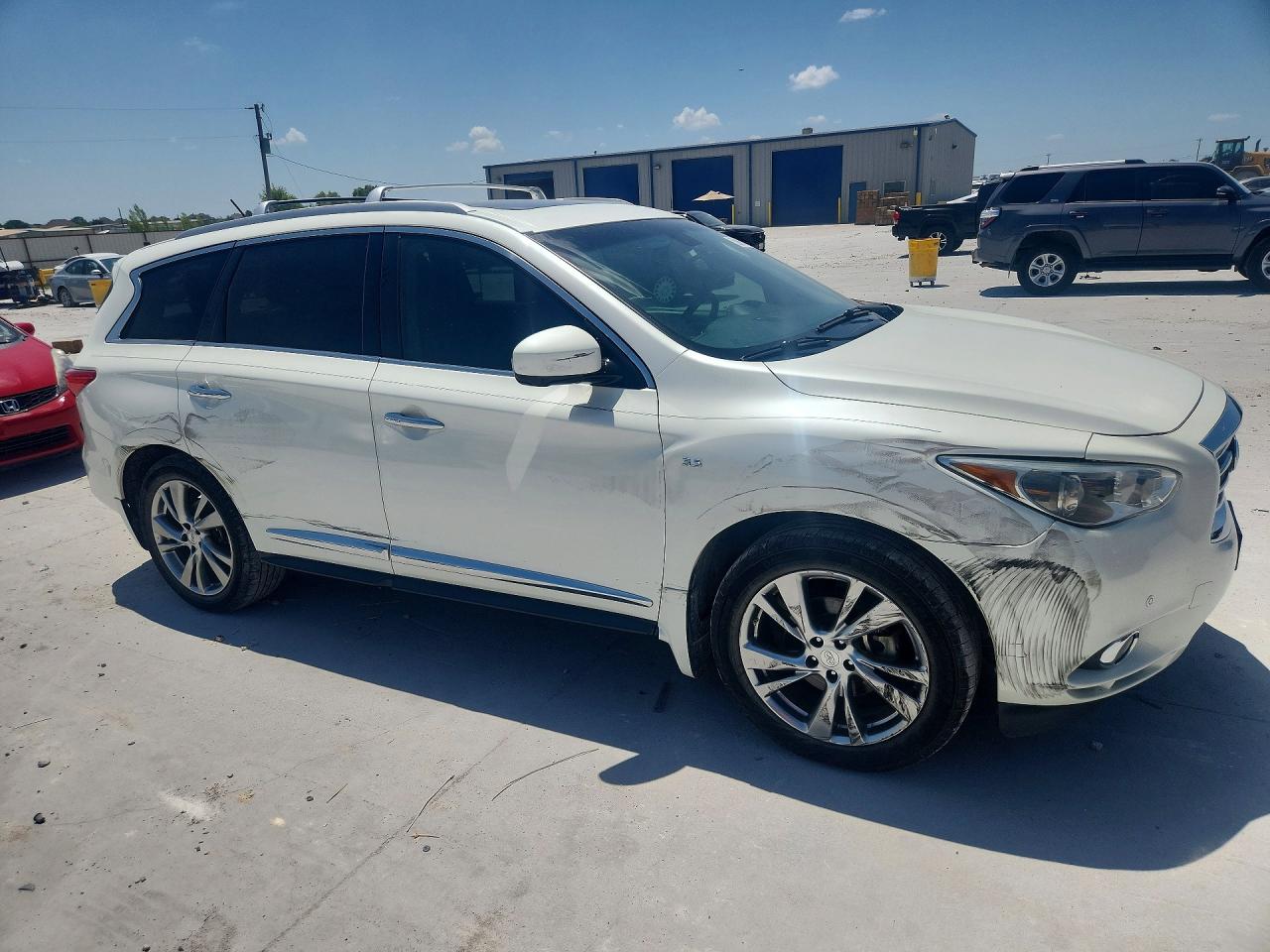 2015 Infiniti Qx60 Base White vin: 5N1AL0MM1FC547323
