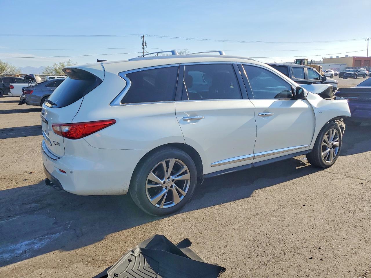 2015 Infiniti Qx60 Base White vin: 5N1AL0MM1FC547709