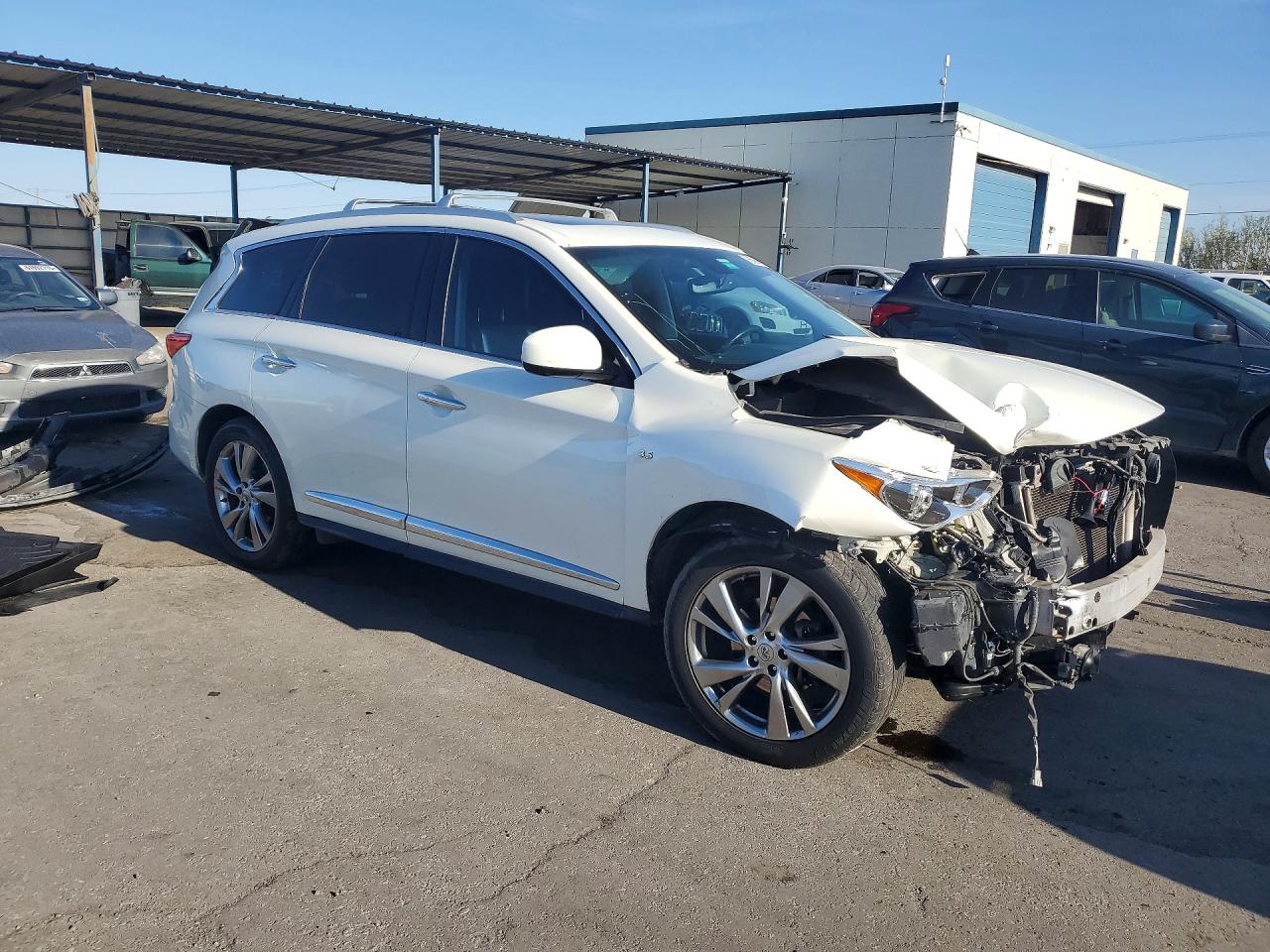 2015 Infiniti Qx60 Base White vin: 5N1AL0MM1FC547709