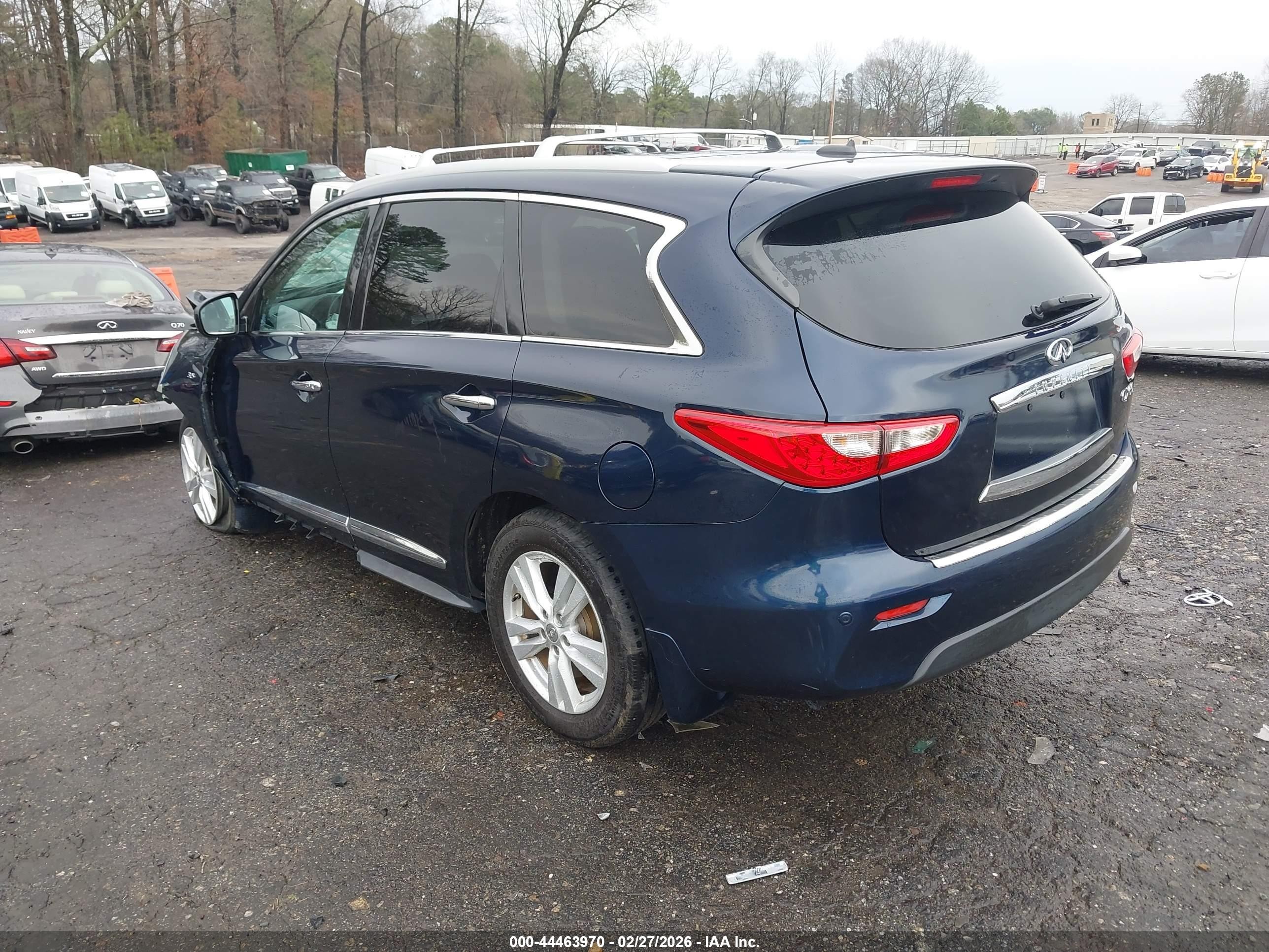 2015 Infiniti Qx60 Dark Blue vin: 5N1AL0MM1FC548276