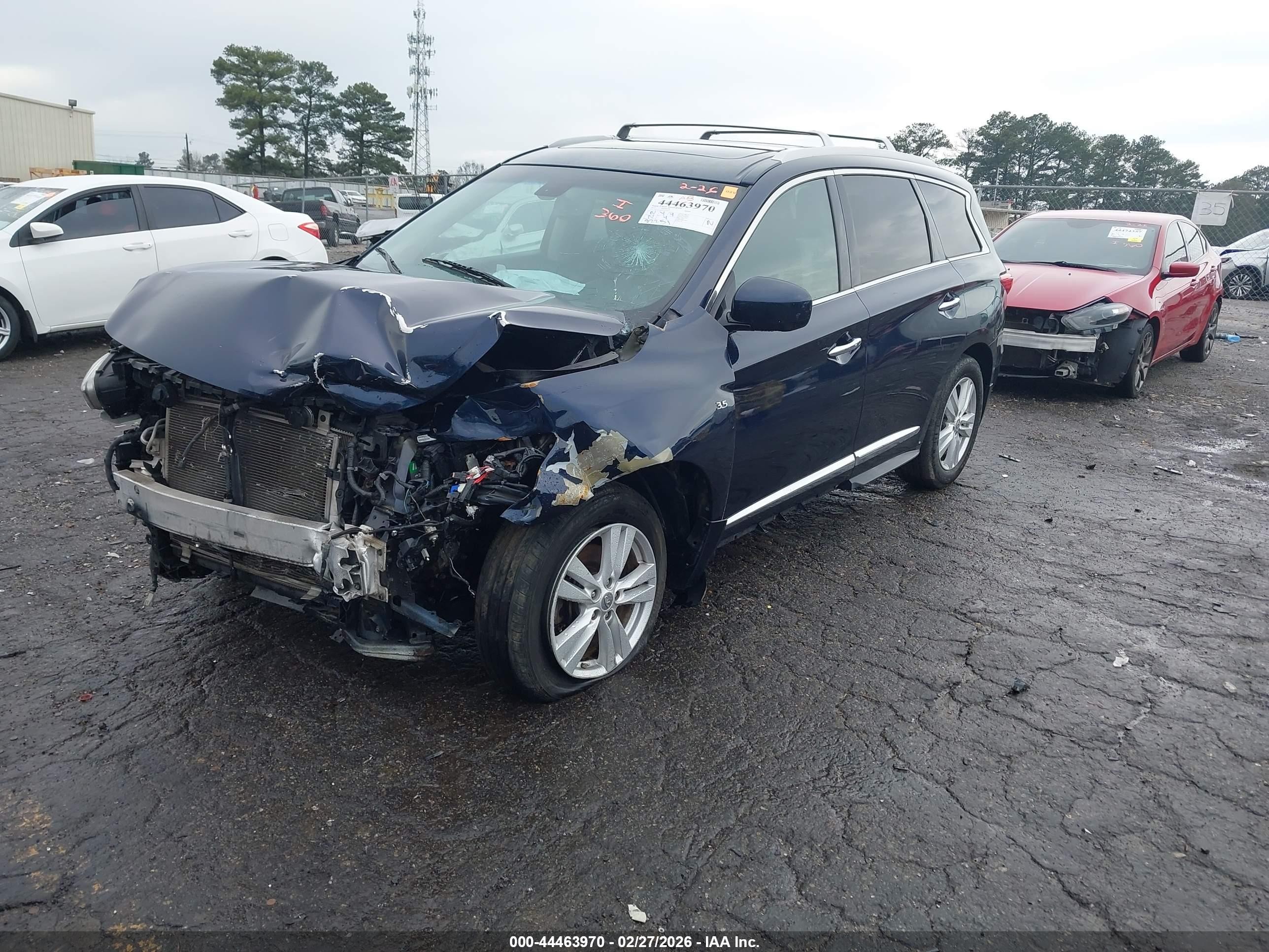 2015 Infiniti Qx60 Dark Blue vin: 5N1AL0MM1FC548276