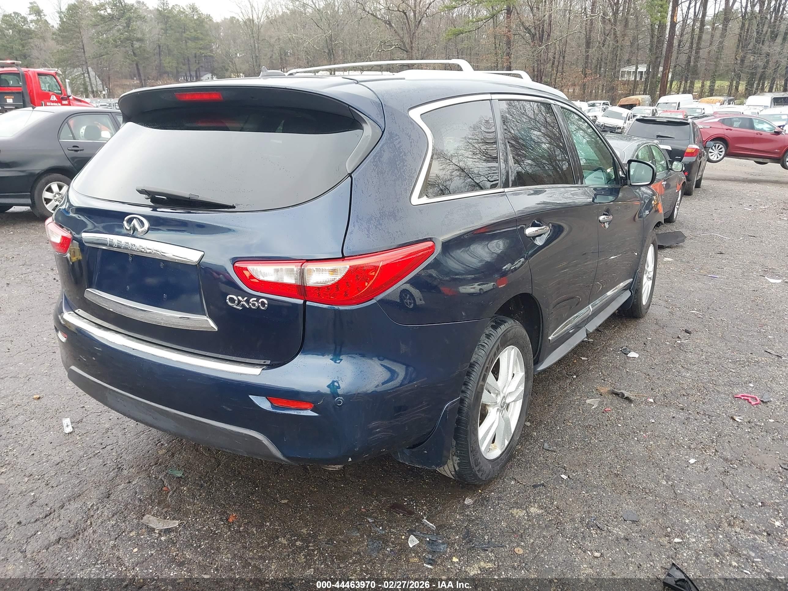 2015 Infiniti Qx60 Dark Blue vin: 5N1AL0MM1FC548276