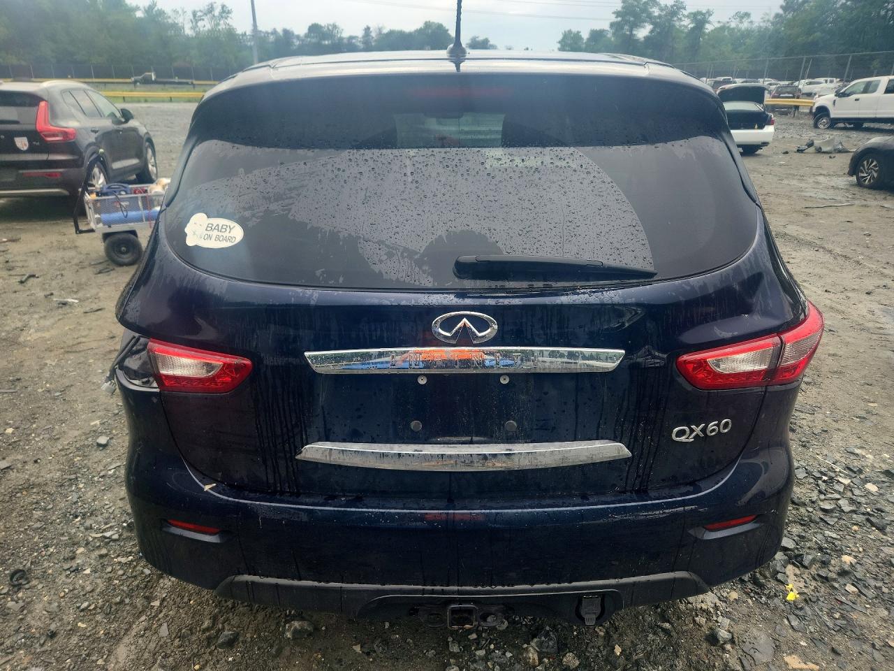 2015 Infiniti Qx60 Base Blue vin: 5N1AL0MM1FC550383