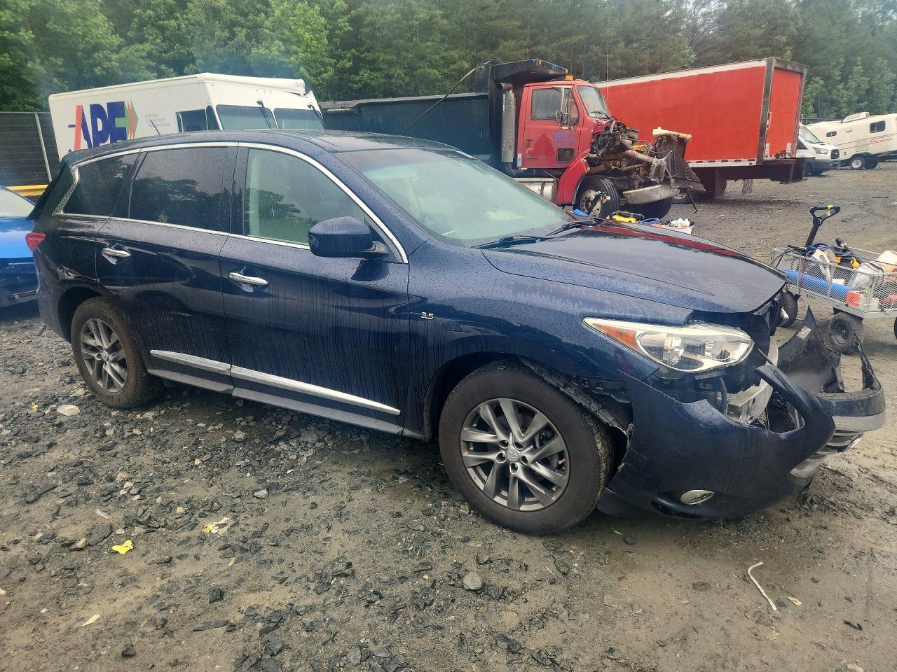 2015 Infiniti Qx60 Base Blue vin: 5N1AL0MM1FC550383