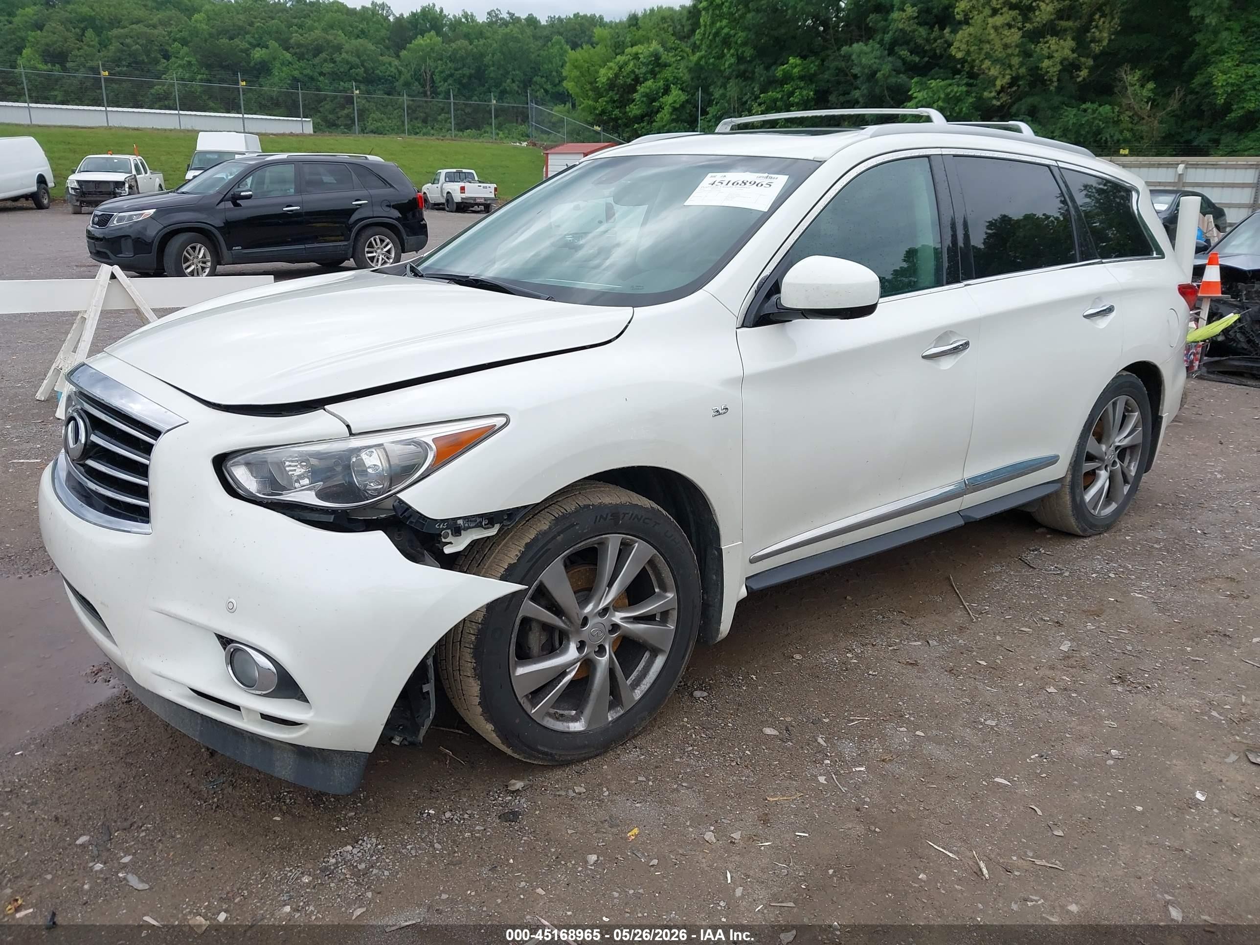 2015 Infiniti Qx60   Белый vin: 5N1AL0MM1FC556328