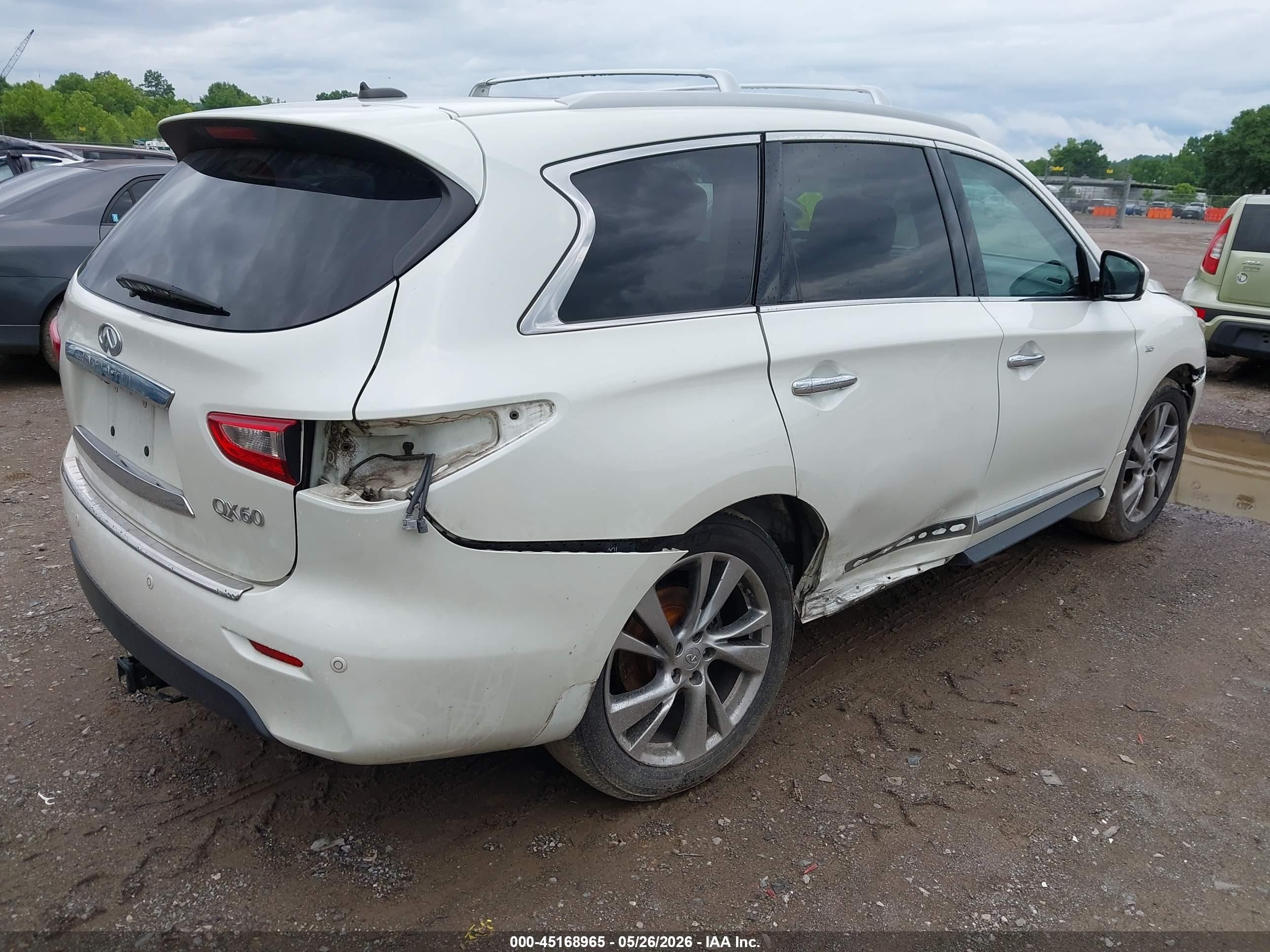 2015 Infiniti Qx60   Белый vin: 5N1AL0MM1FC556328