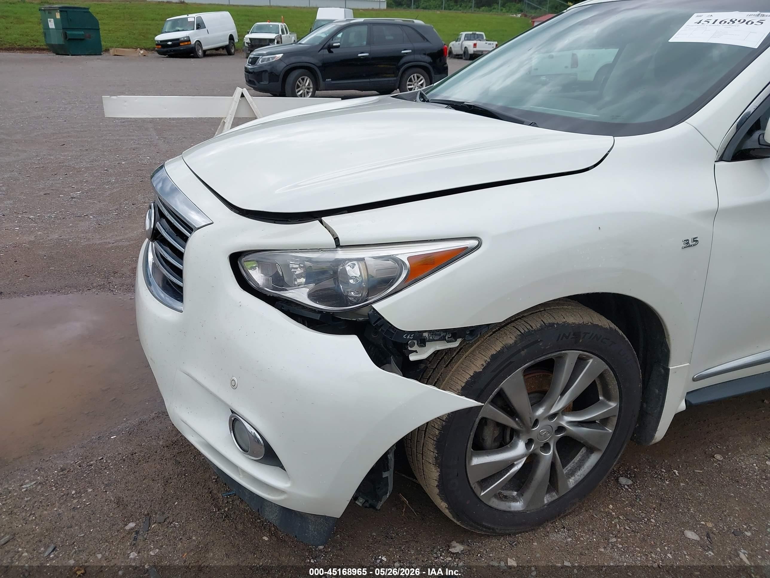 2015 Infiniti Qx60   Белый vin: 5N1AL0MM1FC556328