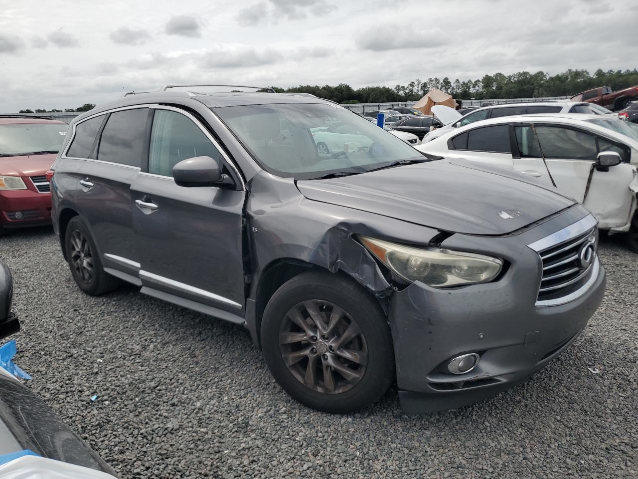 2015 Infiniti Qx60 Base Gray vin: 5N1AL0MM1FC557480