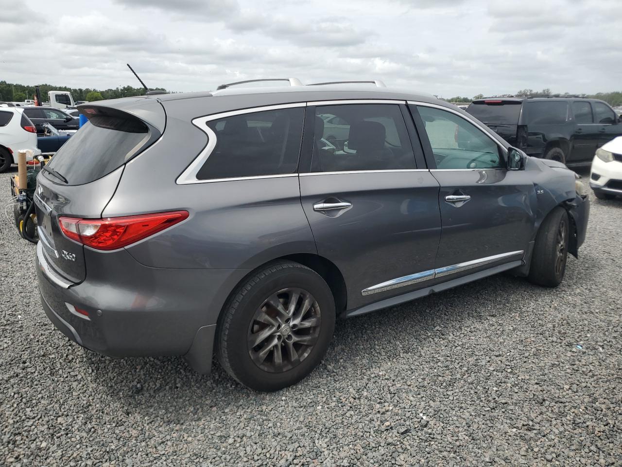 2015 Infiniti Qx60 Base Gray vin: 5N1AL0MM1FC557480