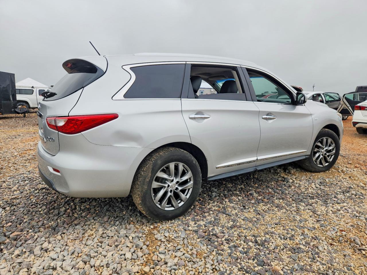 2015 Infiniti Qx60 Base Silver vin: 5N1AL0MM1FC557527