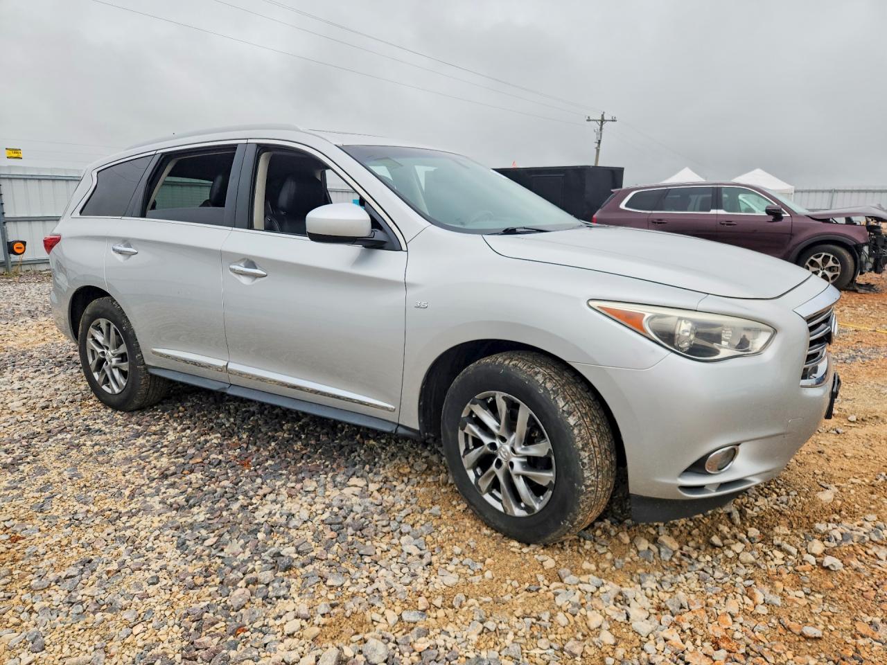 2015 Infiniti Qx60 Base Silver vin: 5N1AL0MM1FC557527