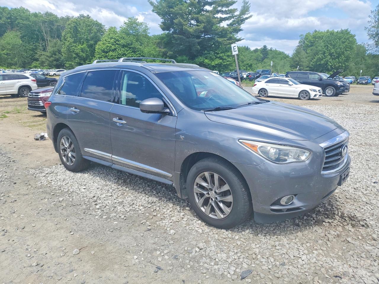2015 Infiniti Qx60 Base Gray vin: 5N1AL0MM1FC559519