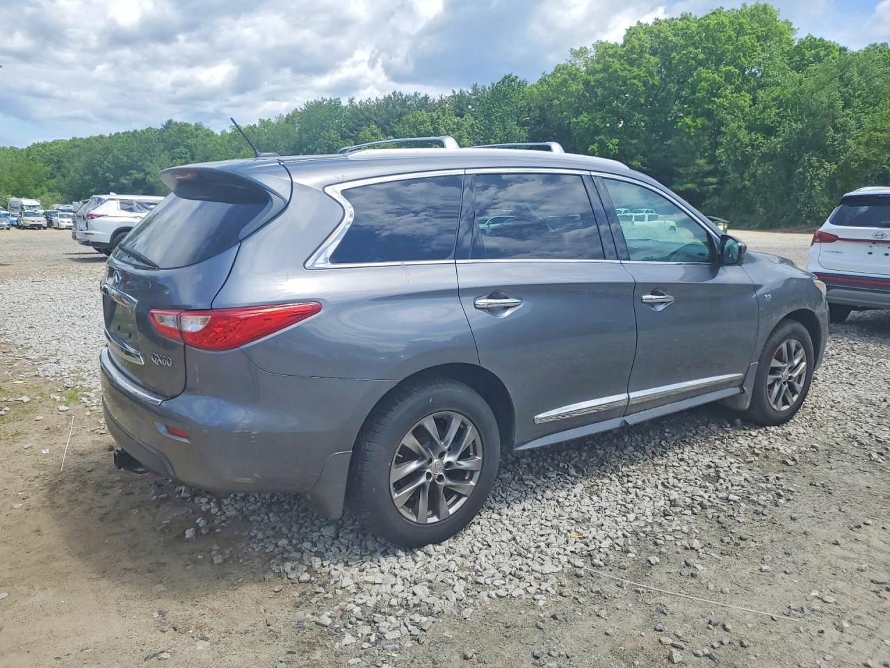 2015 Infiniti Qx60 Base Gray vin: 5N1AL0MM1FC559519