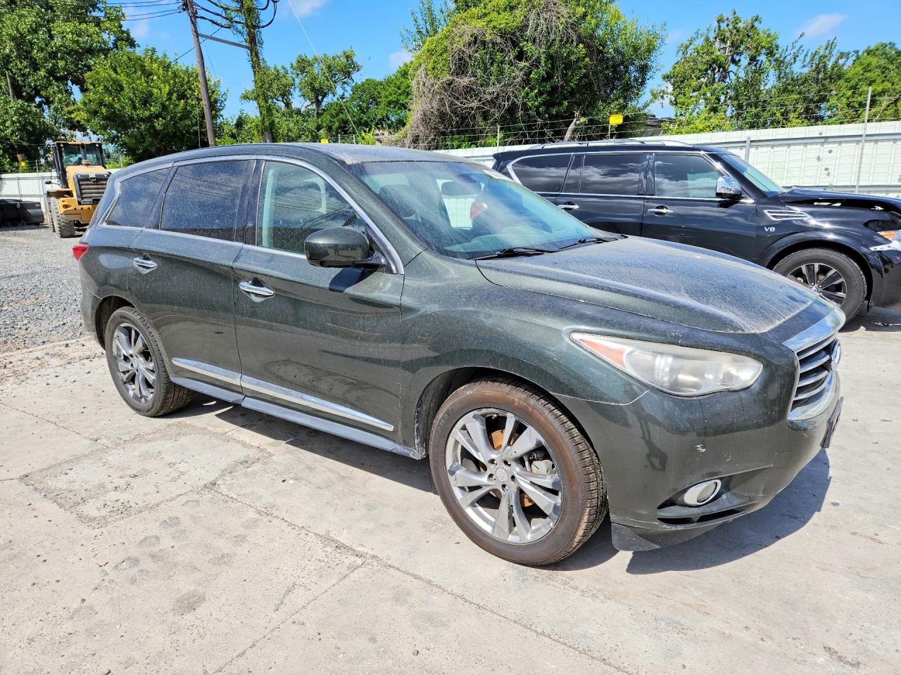 2013 Infiniti Jx35 Base Gray vin: 5N1AL0MM2DC300129