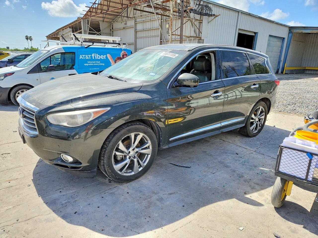 2013 Infiniti Jx35 Base Gray vin: 5N1AL0MM2DC300129