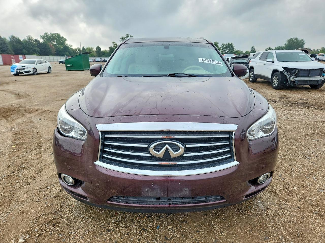 2013 Infiniti Jx35 Base Maroon vin: 5N1AL0MM2DC303001